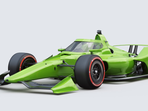 Indycar Oval version Template to livery 2025 Modello 3D