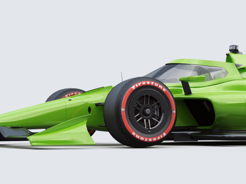 Indycar Oval version Template to livery 2025 Modello 3D