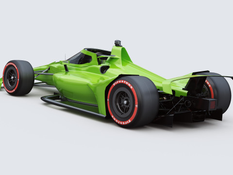 Indycar Oval version Template to livery 2025 Modello 3D
