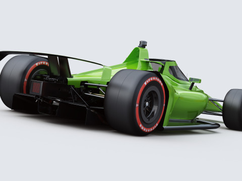 Indycar Oval version Template to livery 2025 Modello 3D
