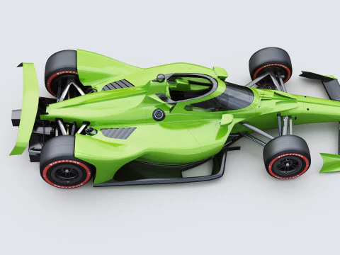 Indycar Oval version Template to livery 2025 3D Model