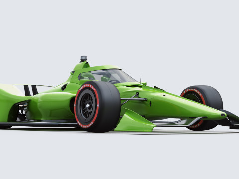 Indycar Oval version Template to livery 2025 Modello 3D