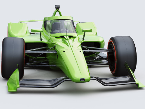 Indycar Oval version Template to livery 2025 Modello 3D