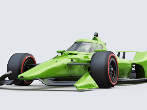 Indycar Oval version Template to livery 2025 Modello 3D
