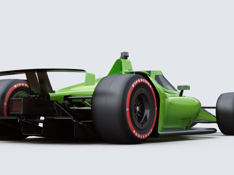 Indycar Oval version Template to livery 2025 Modello 3D
