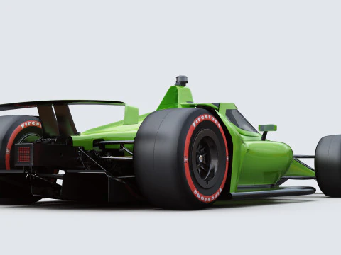 Indycar Oval version Template to livery 2025 3D Model