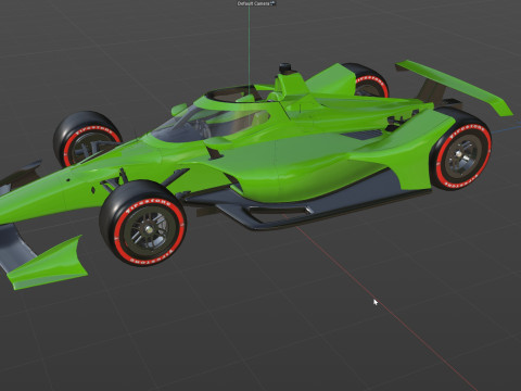 Indycar Oval version Template to livery 2025 Modello 3D