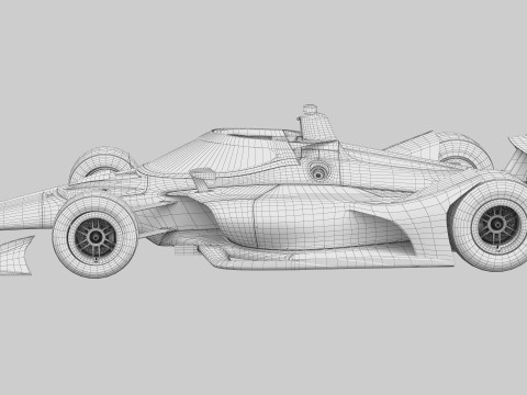 Indycar Oval version Template to livery 2025 Modello 3D