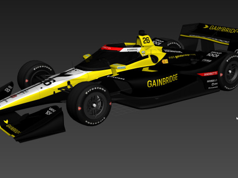 Indycar Road version Colton Herta 26 2025 3D Модель
