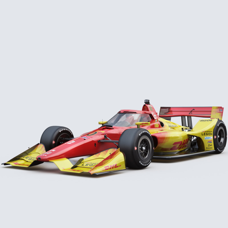 Indycar Road version Alex Palow 10 2025 3D Model .c4d .max .obj .3ds .fbx .stl .blend