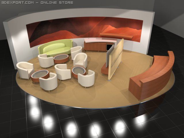 lexus dealercentre 3D Model .c4d .max .obj .3ds .fbx .stl .blend