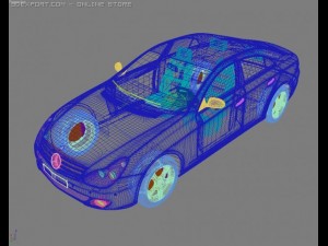 Mercedes CLS500 Modelo 3D