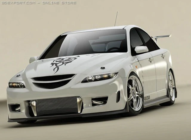 Mazda 6 mps tuning 3D Model .c4d .max .obj .3ds .fbx .stl .blend 