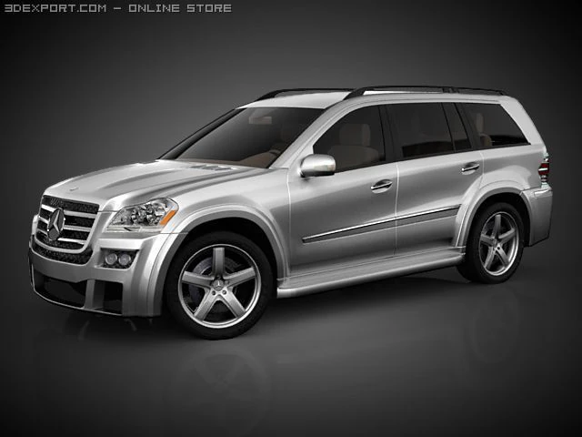 Mercedes gl tuning 3D Model .c4d .max .obj .3ds .fbx .stl .blend