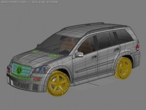 Mercedes gl tuning Modello 3D