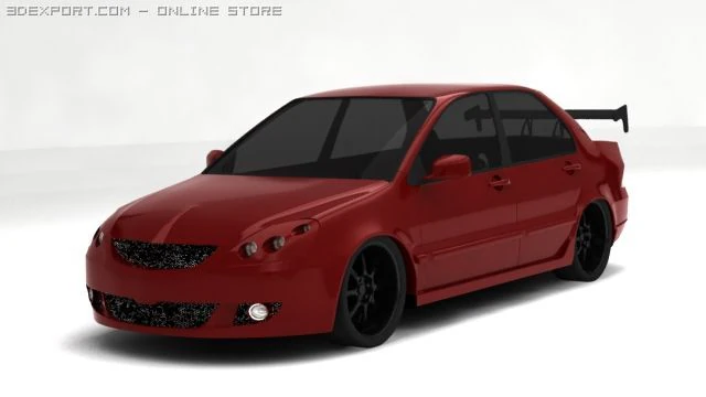 mitsubishi lancer ix 3D Model .c4d .max .obj .3ds .fbx .stl .blend