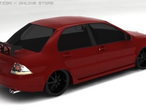 mitsubishi lancer ix Modello 3D