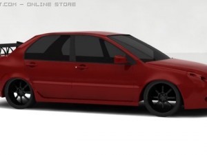 mitsubishi lancer ix Modello 3D