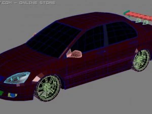 mitsubishi lancer ix 3D Model