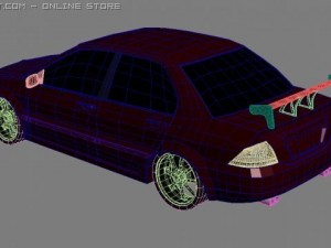 mitsubishi lancer ix Modello 3D
