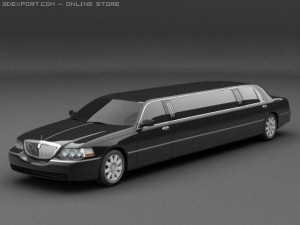 lincoln limusine 3D Model