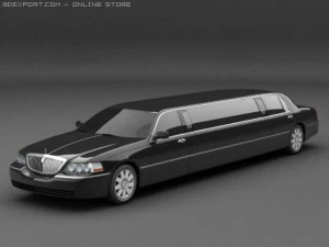 limousine di Lincoln Modello 3D