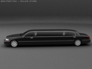 lincoln limusine 3D Модель