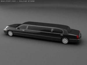 lincoln limusine 3D Model