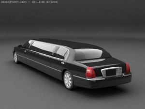 lincoln limusine 3D Модель