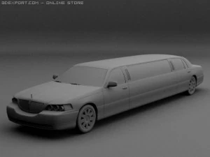 lincoln limusine 3D Model