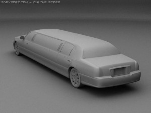 lincoln limusine 3D Модель