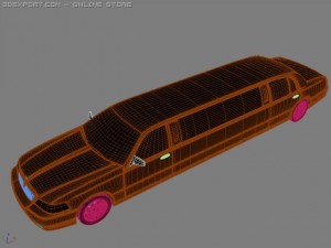 lincoln limusine 3D Модель