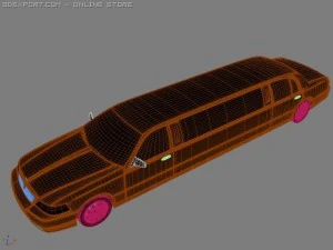 lincoln limusine 3D Model