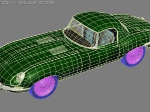 jaguar etype 3Dモデル