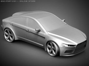 mitsubishi lancer sportback Model 3D