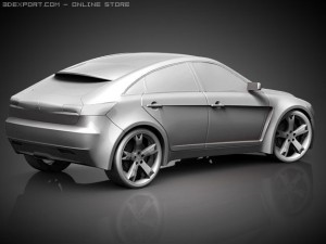 mitsubishi lancer sportback Model 3D
