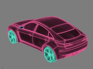 mitsubishi lancer sportback Model 3D