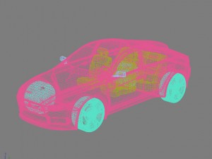 mitsubishi lancer sportback Model 3D