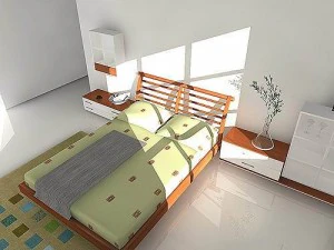 letto letto pancetta Modello 3D