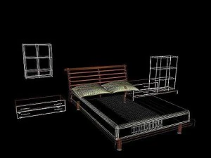 letto letto pancetta Modello 3D