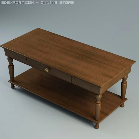 cremona cofee table 3D Model .c4d .max .obj .3ds .fbx .stl .blend