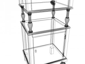 asolo telephone cabinet 3D Модель