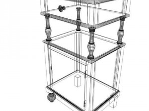 asolo telephone cabinet 3D Модель