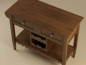 delia cupboard 3D 模型