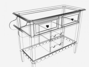 delia cupboard 3D 模型