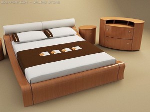 amaca bedroom set 3D 模型
