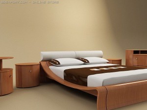 amaca bedroom set 3D 模型
