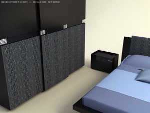 diamond bedroom set 3Dモデル