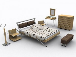 bedroom set assisi Modelo 3D