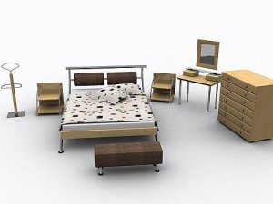 bedroom set assisi 3D 모델